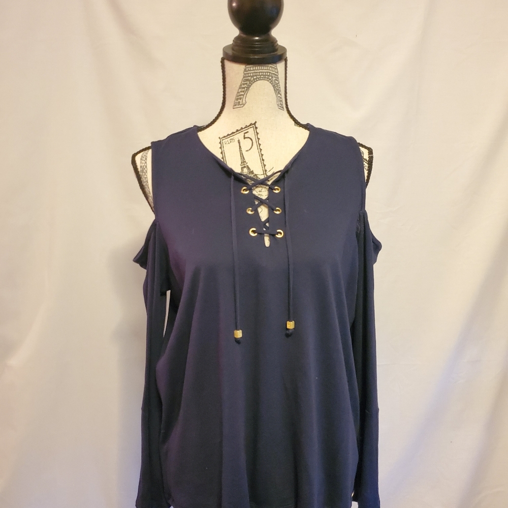 MICHAEL Michael Kors Cold Shoulder Top